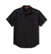 Harley Davidson Men's H-D TECH Willie G Skull Vented Shirt - Black Size XL NWOT picture