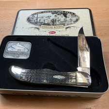 Case XX USA Collectors Club 2000 6165 SS Moss Green Bone TruSharp Folding Hunter picture