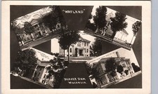 WAYLAND HALL beaver dam wi real photo postcard rppc wisconsin academy picture
