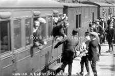 Zcb-9 Military, Railway Station, Hawick Reservists Leaving For War. Photo picture