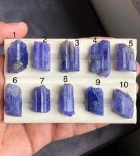 Natural Heated AAA Tanzanite Rough Crystal Blue Violet Raw Stone Tanzania picture
