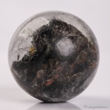 52g33mm Natural Garden/Phantom/Ghost/Lodolite Quartz Crystal Sphere Healing Ball picture