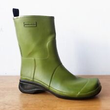 Vintage MIU MIU Women's Green Wellie Rain Boots Size 8.5 picture