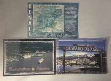 Lot of 3 Alaska Postcards - Unposted (Seward Alaska) (Ketchikan Alaska) (Denali) picture
