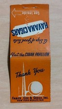 1939 Havana Cigars Faber Coe & Gregg Cuban Pavilion New York Worlds Fair NY NYC picture