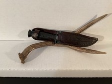 Vintage KJ Mora Sweden Fixed Blade Knife Carbon Steel W/ Sheath picture