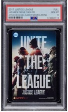 PSA 10 - 2017 JUSTICE LEAGUE japan MOVIE THEATRE TICKET dc comics picture
