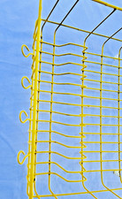 Vtg MCM Oversized Farm Yellow Rubbermaid Dish Drainer Coated Wire Drying Rack picture