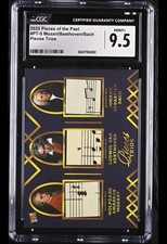 2022 PIECES OF THE PAST TRIOS #PT-5 MOZART-BEETHOVEN-BACH CGC 9.5 MINT PLUS picture