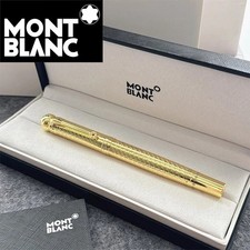 Mb Gold Black Classique Luxury Rollerball Pen 164 New With Box picture