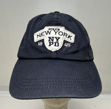 AUTHENTIC NYPD New York Police Navy  Baseball Cap Embroidered Patch 100% Cotton picture