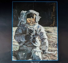 APOLLO 12 MOONWALKER ALAN BEAN SIGNED 11X14-INCH ART PRINT 