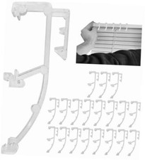 Premium Clear Plastic Double Slat Valance Retainer Clips, 20 Pack - Sturdy picture