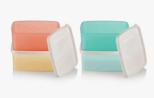 Tupperware Square Round Container Set of 4 NEW picture