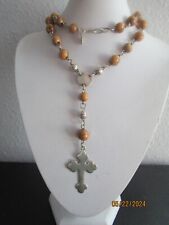 Vintage Cactus Rosary Catholic Christian Cross picture