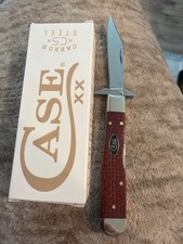 Case XX 2026 Dark Red Burlap Micarta Smooth Cheetah Cub  picture