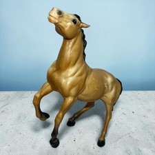 Vintage 60's Breyer Horse #87 Traditional Diablo Mustang Buckskin Semi Rearing picture