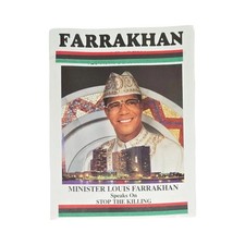Vintage Louis Farrakhan Speaks on Stop The Killing Political Program Miami 1990 picture
