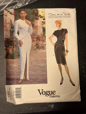 Vogue American Designer Pattern # 1391 OSCAR DE LA RENTA size 8.10.12 picture