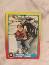 1989 Topps Back to the Future Part II #87 Michael J. Fox picture
