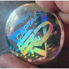 Vintage 1986 Disneyland Captain EO Hologram Pin Michael Jackson Disney Button picture