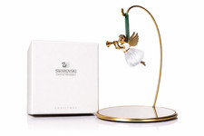 Swarovski 1997 Annual Angel Ornament Crystal Memories Gold Tone w/ Box Mint picture