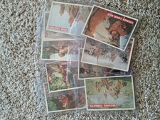 1956 Topps Cards Disney Davey Crockett 9 card lot picture