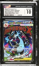 CGC 10 Mega Charizard X ex Mega Dream ex Japanese Holo Graded 223/193 2025 picture