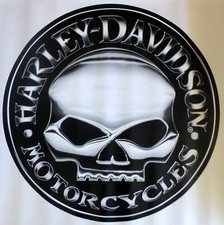 Harley Davidson Willie G Skull Logo Extra Large Trailer Garage Decal Sticker 29