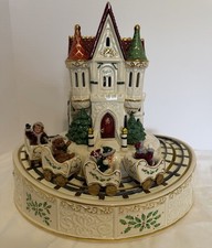 Lenox Holiday Musical Roller Coaster Christmas Music Box Castle Decor picture
