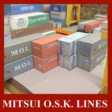 HO 1:87 Model Shipping Containers The MOL Collection 20ft & 40ft x 10 Pre-Weath picture