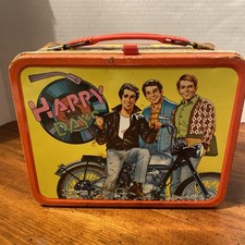 Vintage 1976 Happy Days Paramount Pictures Classic Metal Lunch Box - NO THERMOS picture