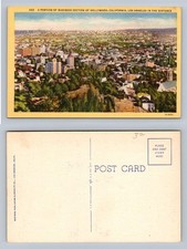 Hollywood, CA-California, Business Section Los Angeles Distance Vintage Postcard picture