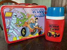 VINTAGE SPEED BUGGY LUNCHBOX AND THERMOS picture