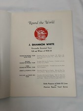 Vintage 1930’s Travel Brochure For J Shannon White’s 4th Tour Dollar Steamship  picture