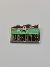 Baker City '93 Travel Souvenir Lapel Pin Oregon picture