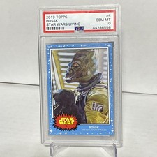 2019 Topps Star Wars Living Set #5 Bossk PSA 10 Gem Mint SP Card /B* picture