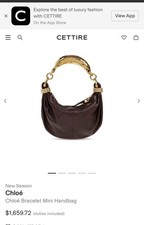 Chloe Mini Bracelet Grenat Leather Shoulder Bag New picture