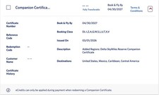 Delta Reserve Companion Cert - First/Comfort/Main - Valid til 04/30/2027 picture
