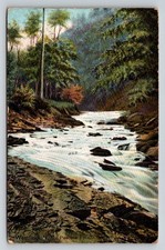 Westfield NY Peacock Falls Postcard 1913 Trans. Clk. RMS Mailed Hugh C. Leighton picture