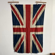 Vintage Union Jack Flag 40s 50s WWII Era British UK Made In England 44x67 Large picture
