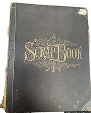 Antique Scrapbook Album Art Clippings 1800's 1900's Illust Engravings 65+ pages picture