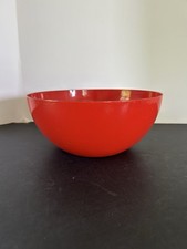 VTG Kaj Franck Finel Red Enamel Serving Bowl 8