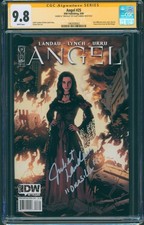 Juliet Landau CGC SS 9.8 Signed Angel #25 Nick Runge Variant Comic Drusilla picture
