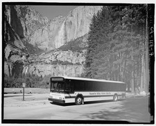 Photo:Yosemite Village CA 2001 Yosemite Valley Shuttle Bus Sentinel Bridge picture