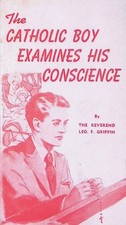 Catholic Boy Examines Conscience c. 1900s Red Ink Pamphlet Penance picture