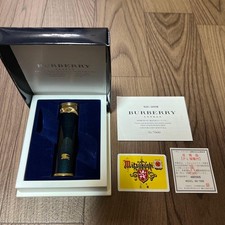 BURBERRY Navy Gas Lighter Model No. 7000 Unused with Warranty picture