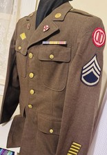 PRE WWII M1939 Spec 8-31D Service Coat  124th INF Regt FLA NG • 31st (DIXIE) DIV picture
