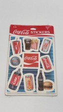 Vintage 1985 Coca Cola Hallmark Ambassador Stickers Coke Diet Coke L5135 picture