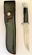 Vintage 1972-86 Buck 105 Pathfinder 3 Three Liner USA Fixed Blade Hunting Knife picture